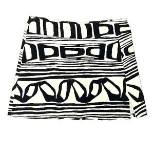 Jude Connolly Black White Geometric Jude Cloth Skirt Size M